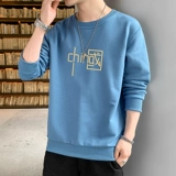 Демисезонная трендовая мужская осенняя толстовка, утепленный лонгслив, осенний