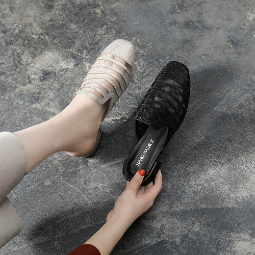 Тапочки, модная летняя обувь, универсальные сетчатые слайдеры