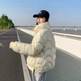 Короткий пуховик с пухом, демисезонная куртка, в корейском стиле, 2021 года