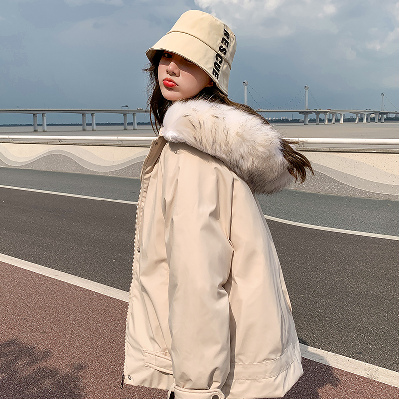 Thickened Bread Wear Short down cotton clothes cotton clothes Women Han version Loose Autumn Winter Coat Cotton Padded Jacket 2021 New