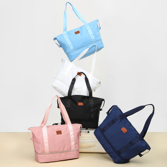 Short-Distance Travel Bag for Women, Large-Capacity Lightweight Yoga Sports Fitness Bag, Small Luggage Travel Storage Bag