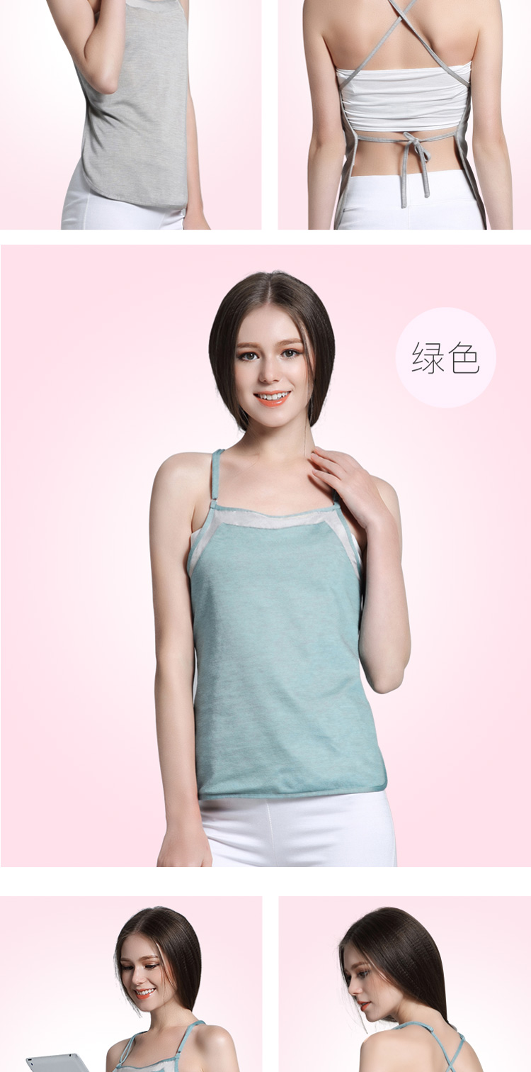 Trang phục phù hợp với bà bầu Phụ nữ mang thai đích thực Quần áo bảo vệ bức xạ nữ mặc tạp dề đi làm trong bốn mùa của thai kỳ áo yếm 2 lớp chống bức xạ cho bà bầu