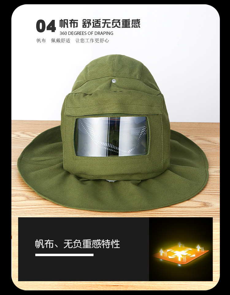 Dust mask, spray paint suit, protective mask, shawl hat, anti-smashing ...