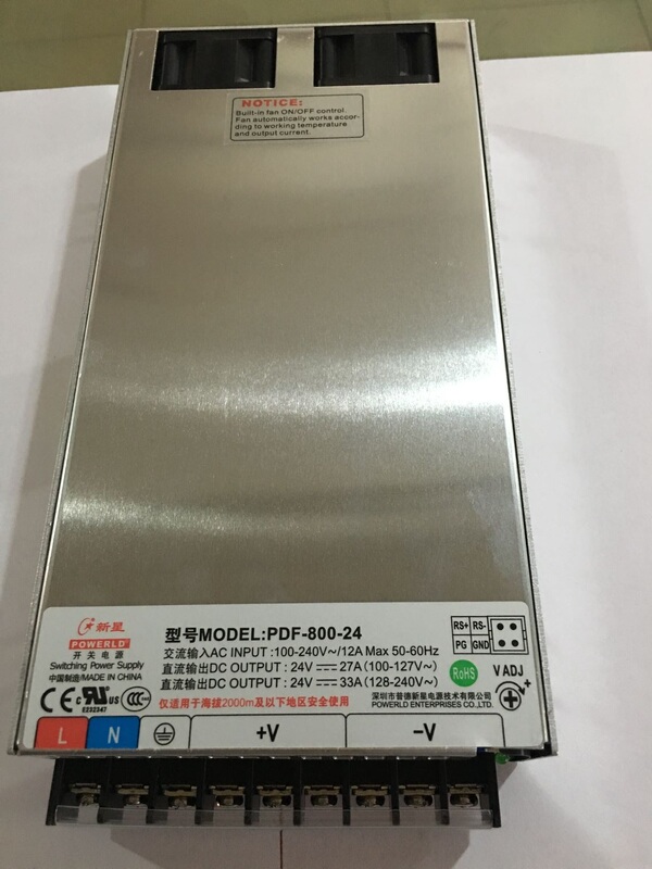 Xinxing Pdf-800-24 24V36V/48V Dc Regulated Industrial Laser Equipment Active Pfc Power Supply