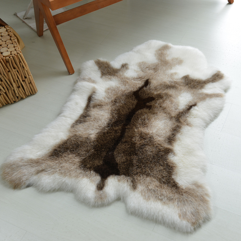Simulated Reindeer Chair Sofa Cushion Floor Mat Long Fur Blanket Animal Fur Plush Cushion Carpet Simulated Reindeer Chair Sofa Cushion Floor Mat Long Fur Blanket Animal Fur Plush Cushion Carpet