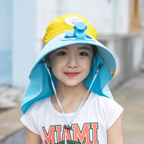Children Sun Hats Summer Boys and Girls Thin Spring Face Cover UV Sun Hats Baby Sun Hats