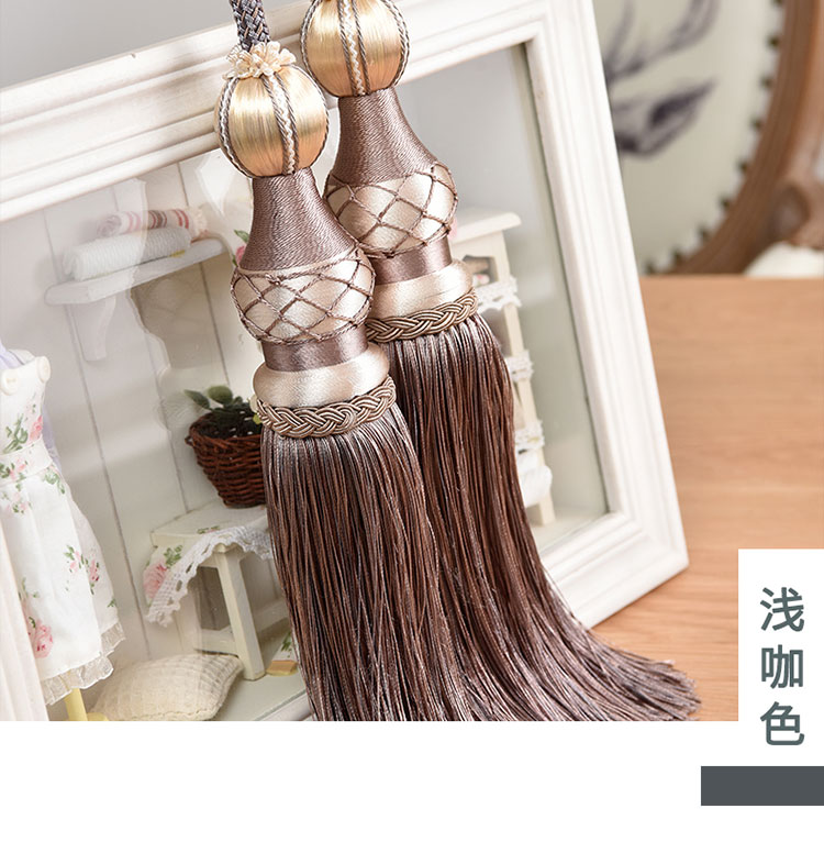 Hiện đại tối giản dây đeo rèm sáng tạo tie dây treo tua bóng móc móc khóa rèm dây dây đeo châu Âu - Phụ kiện rèm cửa giá treo rèm cửa sổ