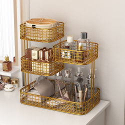 Cosmetics Storage Box Desktop Lipstick and Skin Care Product Multi-Layer Storage Rack Large Capacity Dressing Table Mask Storage Rack