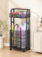 Yoga Mat Storage Basket, Sports and Fitness Equipment Storage Rack, Household Basketball and Badminton Toy Storage Rack