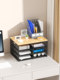 Printer Storage Rack, Floor-Standing Office Multi-Layer Desk-Side Storage Rack, Movable File Organizer for A4 Paper and Documents