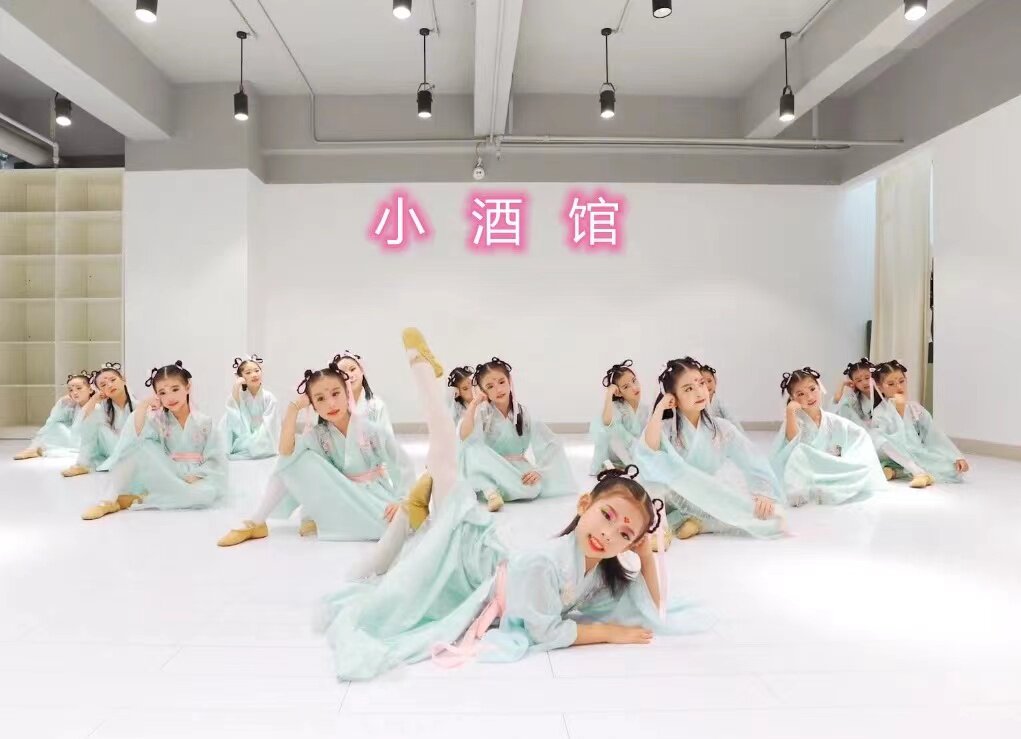Bistro dance performance costumes girls dress princess skirt super fairy children Hanfu Chinese style classical performance costumes
