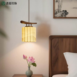 2026 New Model Song-Style Aesthetic Restaurant Pendant Light, New Chinese-Style Retro Fabric Chinese-Style Living Room, Tea Room, Study Lamp