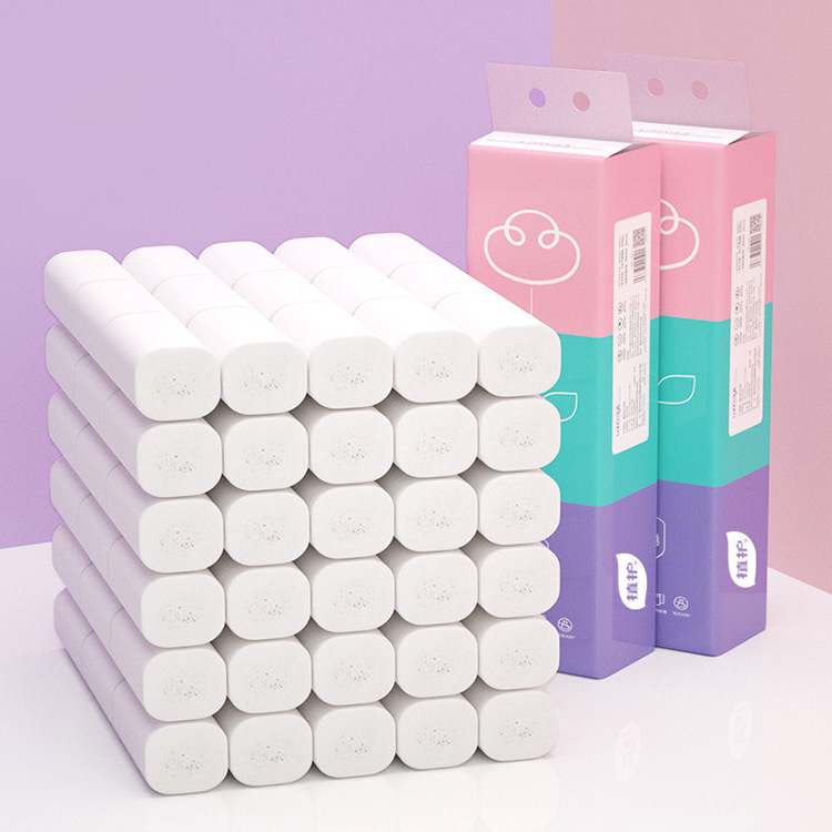 Plant-Based Coreless Toilet Paper, 14 Rolls, Portable Pack, Household Tissue, Toilet Paper