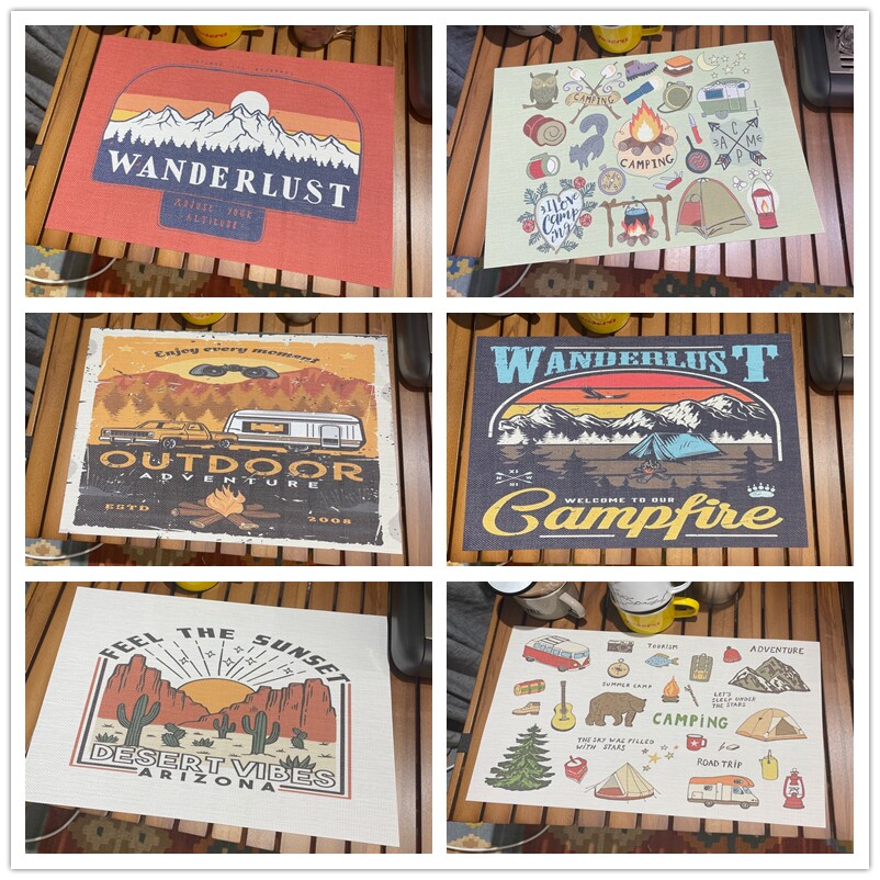 Dining Cushion Tea Table Desk Desk Desk Sub insulation Cup cushion washable outdoor indoor photo personality Dining Mat