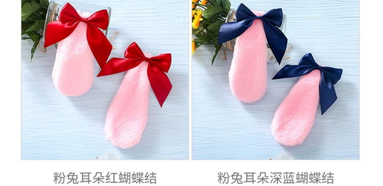 [Spot] Phụ kiện tóc tai thỏ Handmade Handmade Lop-Ear Rabbit Hair Clip Soft Girl Lolita Bow lo Mẹ Mũ sắt - Phụ kiện tóc