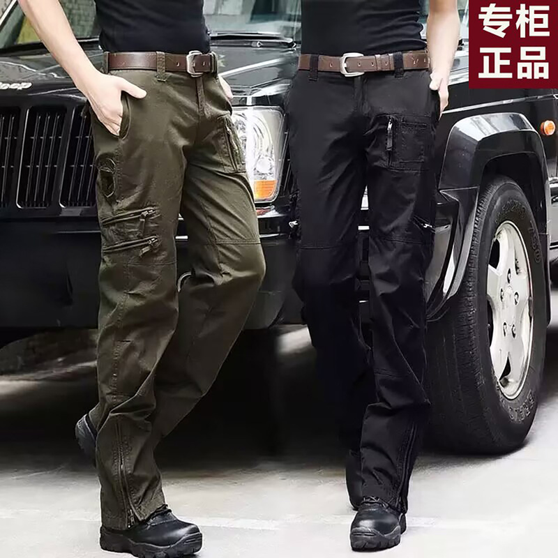 Men's Cargo Pants 2026 Spring and Autumn New Trendy Loose Tactical Casual Pants Outdoor Sports Men's Straight-Leg Pants