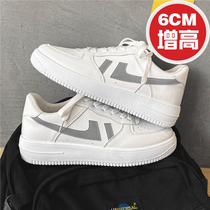 National tide mens shoes tide shoes reflective shoes ins net red board shoes chic hong kong style casual shoes versatile little white shoes men and women