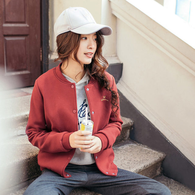 Inman flagship store special clearance women's clothing 2023 new women's thin coat baseball uniform small spring and autumn