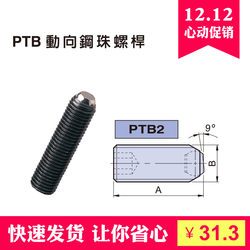 PTB2-2912 스팟 프로모션 동향 스틸 볼 스크류 바닥 내부 육각형 끝면 평면 모양이 배송을 위해 촬영되었습니다.