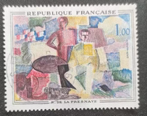 France 1961 Art Series No. 4 Painting July 14 Letter Sold See Picture