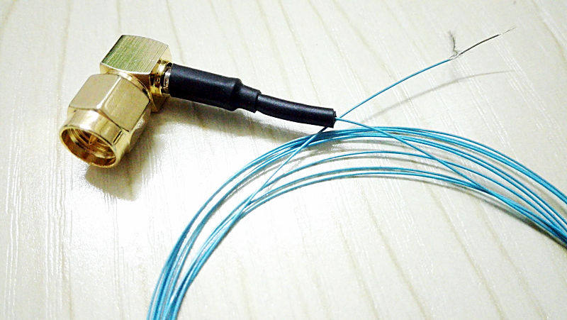 90度弯头 SMA公头射频连接线极细同轴信号线50欧wifi信号连接线