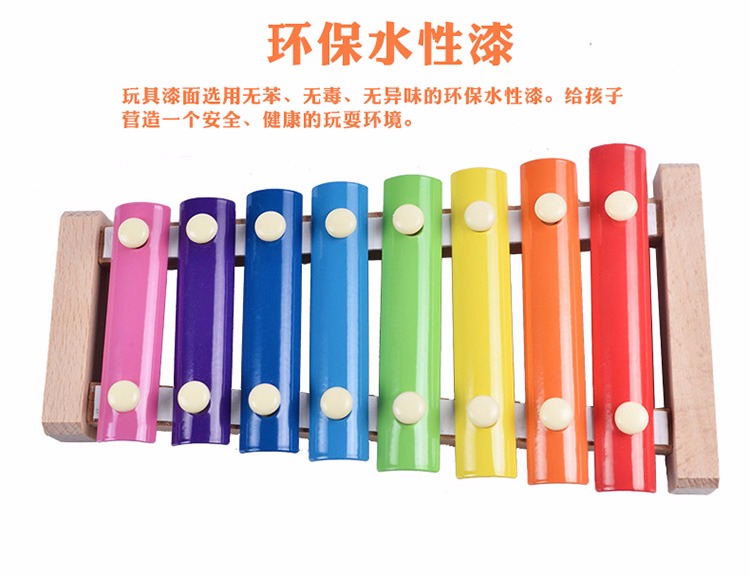 Bàn tay trẻ em bằng gỗ gõ vào cây đàn piano Đồ chơi giáo dục cho bé 1-2-3 tuổi đồ chơi cho bé 1 tuổi