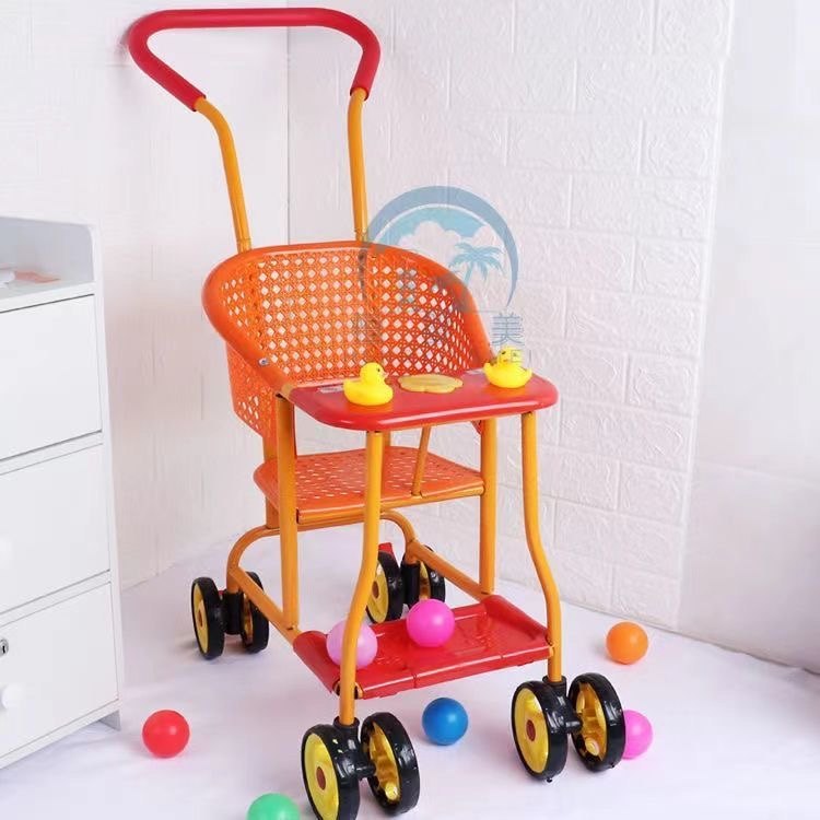 Baby Imitation Vine Pushcart Fujii Chair Baby Light Stroller Summer Eight-wheeled Children's Car New Ventilation Easy-To-Wash Cart