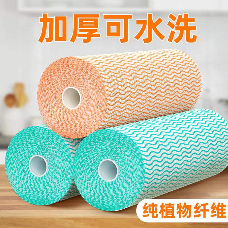 Thickened kitchen dishcloth non-stick oil rag bamboo fiber household special cleaning dish towel disposable non-shedding