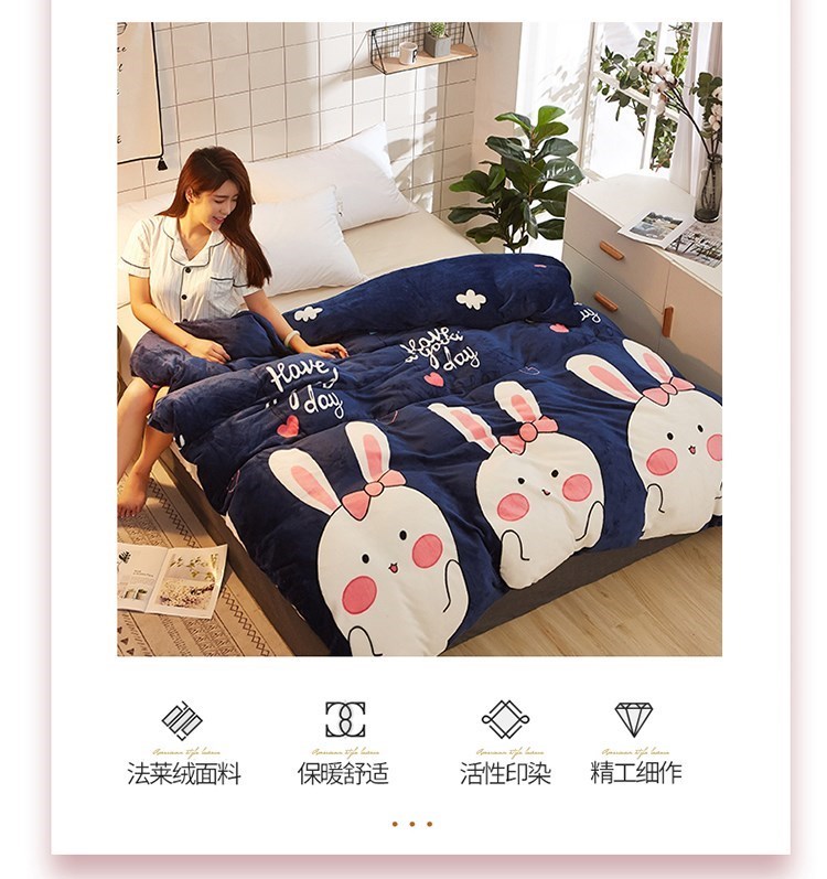 InS mùa đông dày ấm san hô flannel flannel sang trọng chăn đơn mảnh đôi nhung chăn bìa cộng với nhung gối mền 2 trong 1