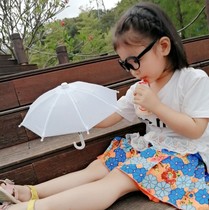  Shade cartoon umbrella Primary school student cute small umbrella Ultra-light toy umbrella Childrens little girl umbrella solid color umbrella mini umbrella