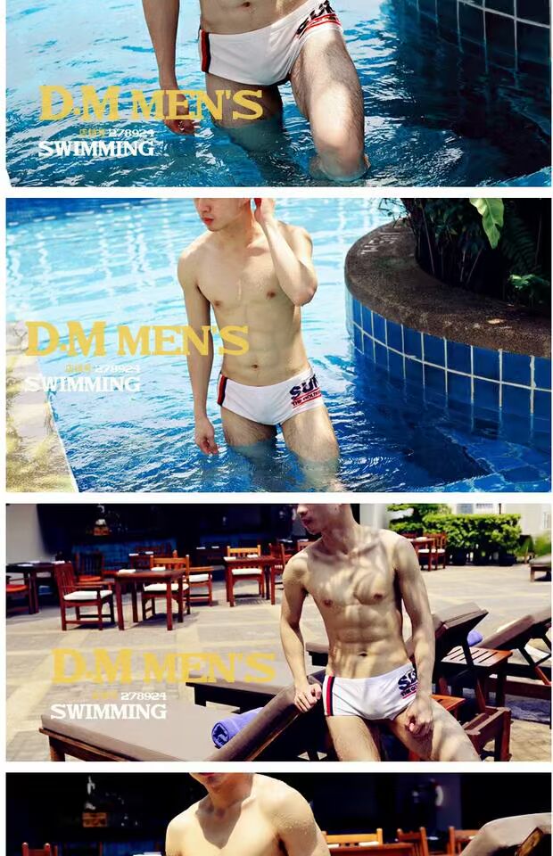 1 mảnh, quần bơi nam, quần bơi boxer, áo tắm, thời trang, eo thấp gợi cảm, thủy triều, chữ nam, quần bơi, in đồ bơi nam có áo