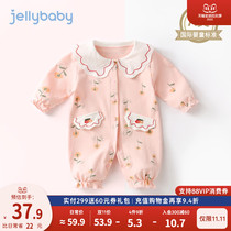 Baby clothes autumn newborn autumn pure cotton princess autumn winter outwear outwear spring autumn baby girls winter jumpsuit