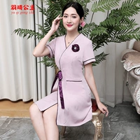 Розовый сиреневый кардиган в форме цветка, платье, короткий рукав