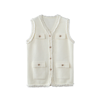 Shangxiu Plus Size Womens Clothes Fat Girls Are All-Match 2022 Autumn and Winter New Loose Casual Slim Vest