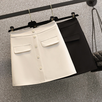 Shang Show Big Code Womens Dress 2022 Spring Dress New Temperament Suit Fabric National Fat Sister Half Body Dress