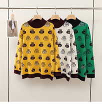 Shangxiu 2022 winter new foreign style perm diamond embroidery sweater female fat sister slimming knitted top bottoming shirt