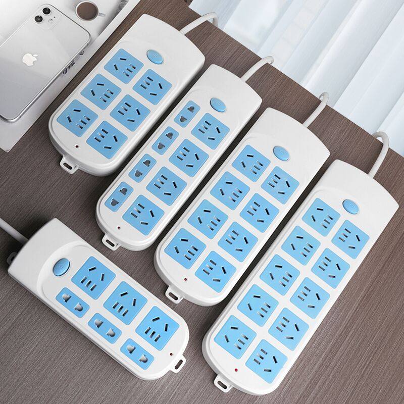 Public Calf Pure Copper Socket USB Porous Feature With Wire Platoon Plug Wire Board Power Converter Extension Cord Plugboard