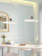 Cream flying saucer restaurant chandelier full spectrum eye protection French modern creative personality cafe bar table lamps