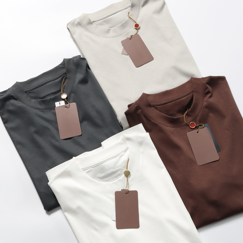 【King's Gift】Nonnod5 Mulberry Silk 15 Modal 80 Mercerized Cotton Lp Style Relaxed Casual Short Sleeve T-Shirt
