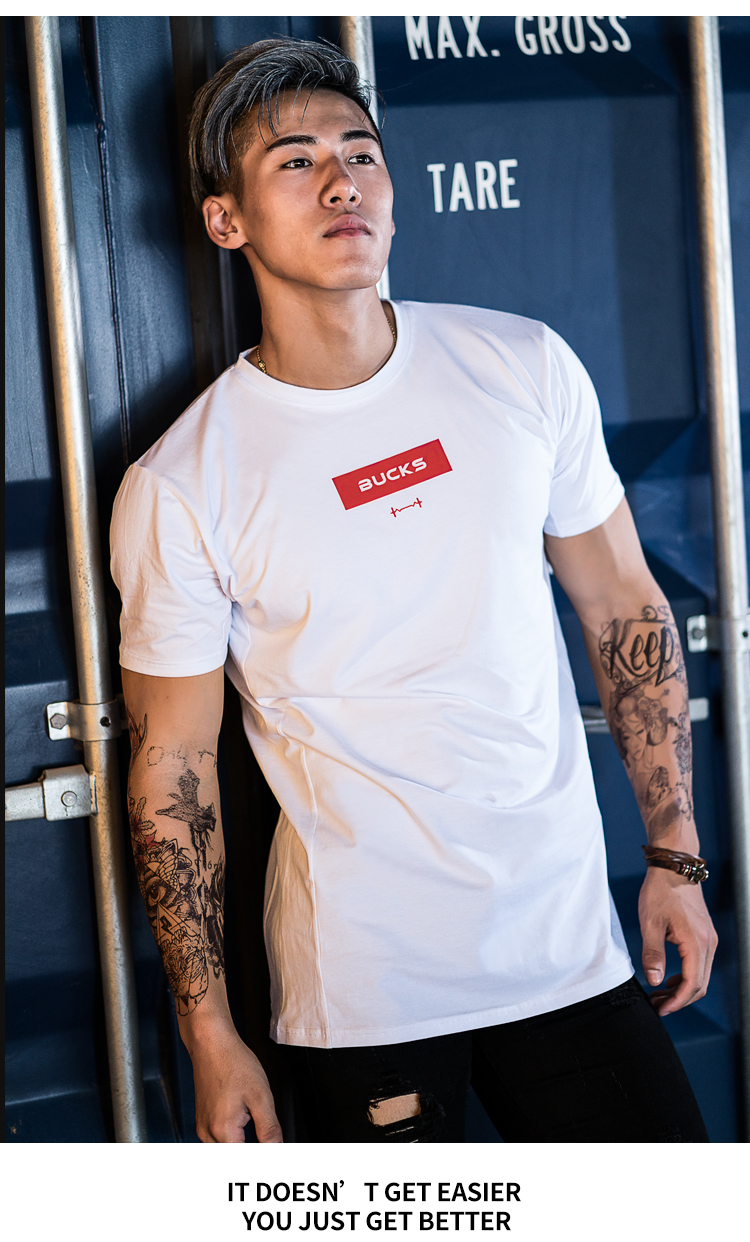BodyDream hè mới thể thao và giải trí cổ tròn áo thun cotton thoáng khí thời trang in đôi tay áo ngắn áo ba lỗ nữ the thao