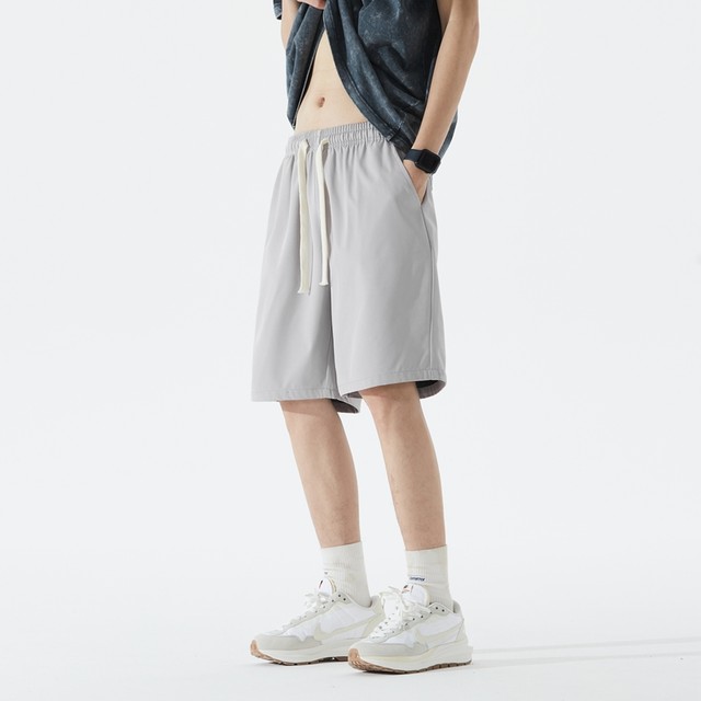 ໂສ້ງຂາສັ້ນຜູ້ຊາຍ summer ice thin slim-drying short trousers sport five-point beach pants large pants boys's pants