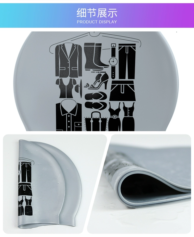 Mũ bơi cá nam silicone không thấm nước dành cho người lớn thời trang lớn chống nắng chuyên nghiệp mũ trùm tóc dài tai bịt tai bơi mô hình nữ