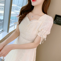 Dress Women's Summer Long Over-the-Knee Temperament Long Skirt 2021 New Summer Sweet Temperament Little Fairy Skirt