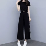 Летняя одежда, тонкий модный комплект, 2021 года, в западном стиле, подходит для подростков, по фигуре