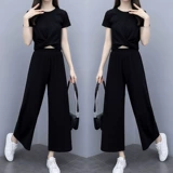 Летняя одежда, тонкий модный комплект, 2021 года, в западном стиле, подходит для подростков, по фигуре