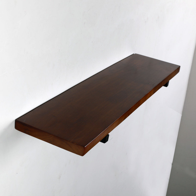 Wall shelf one word clapboard wall bookshelf solid wood clapboard living room wall wall hanging kitchen rack strong bearing capacity