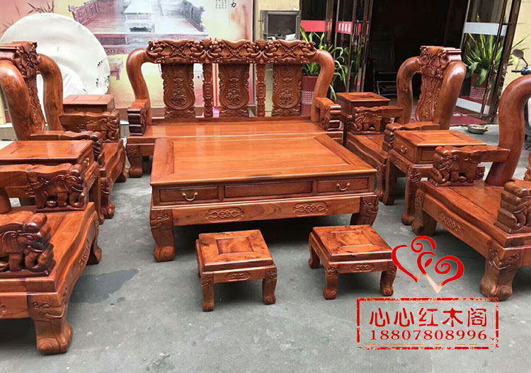 Диван из Мьянмы, комплект, мебель из натурального дерева, слон, 12 шт, китайский стиль 