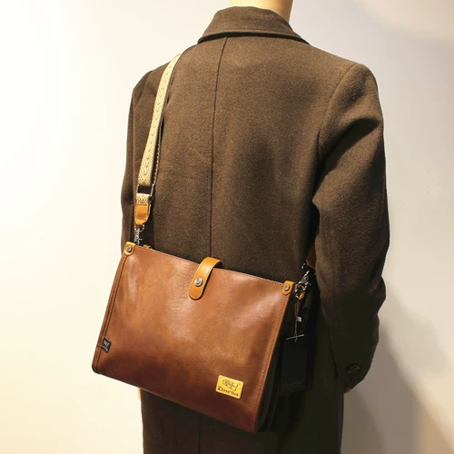 Новая мужская сумка Threebox, студенческая школьная сумка, модная сумка через плечо, деловая повседневная сумка через плечо, мужская и женская кожаная сумка, сумка для iPad