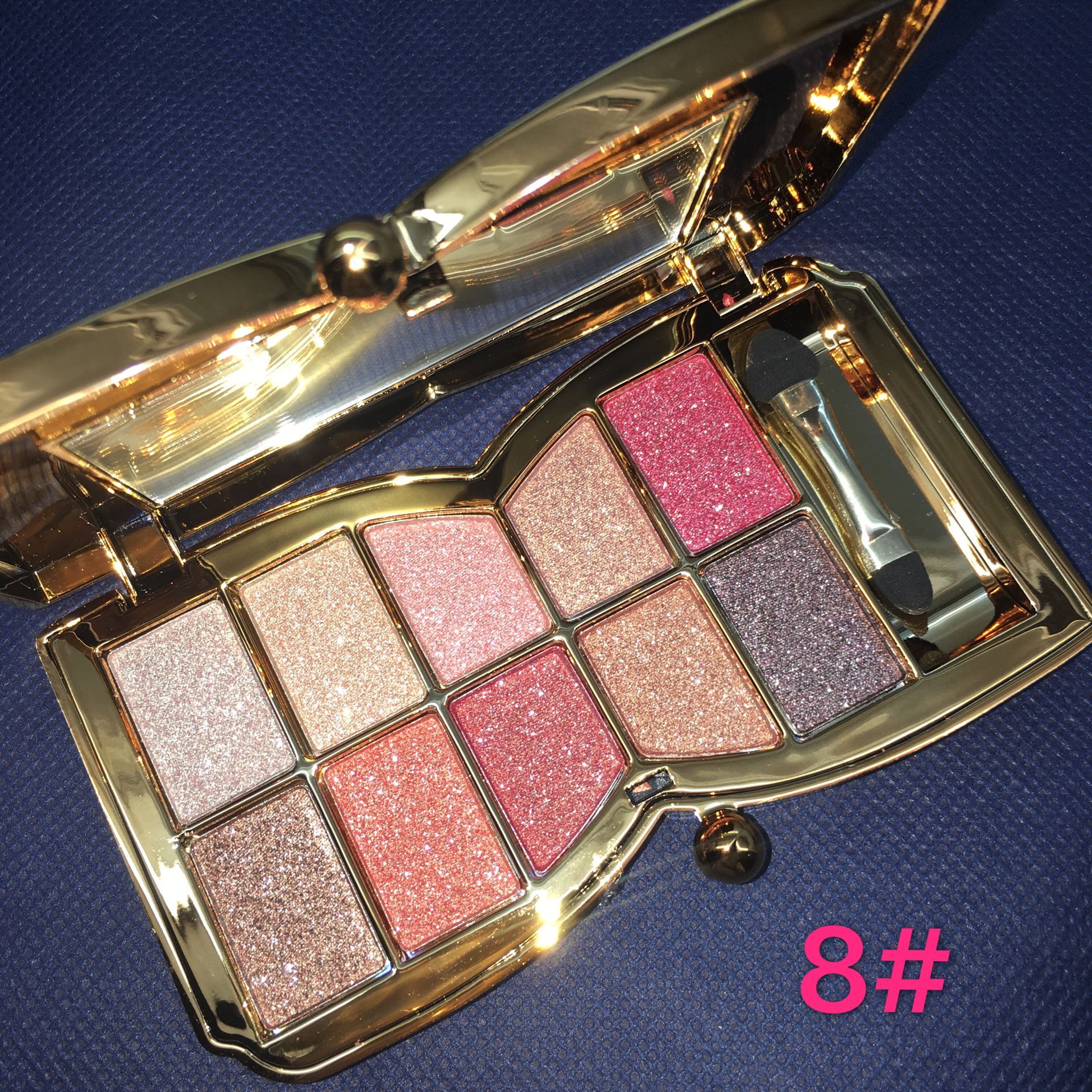 Winnie the Little Bear Pearl Bright Crystal Eyeshadow Palette Sáng bóng không thấm nước Flash Flash Diamond Super Flash Eye Shadow Flash Powder Set - Bóng mắt phấn mắt tutu 802