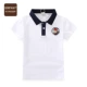 2020 Big Kids T-shirt Kids Boy Summer New Korea Loose Cotton Cotton Casual Ve áo ngắn tay - Áo thun